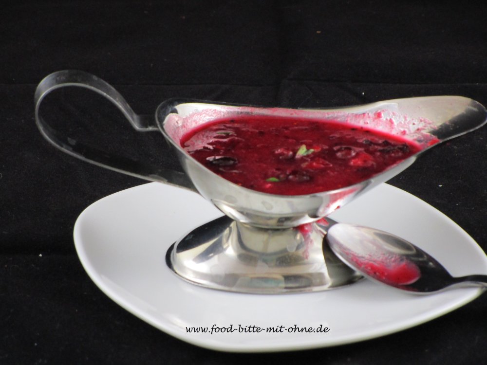 Rezepte mit Cranberries vom Foodblog, Rezept Soße aus Cranberries vom Foodblog, Cranberriesoße, Soße